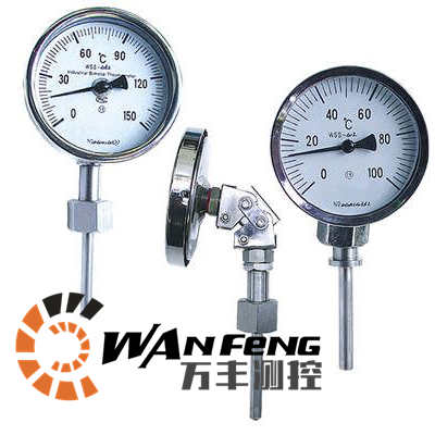 WSS-481萬向型雙金屬溫度計，WSS-481F防腐雙金屬溫度計
